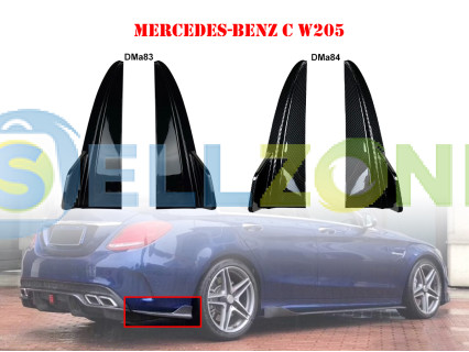 Πρόσθετο σπόιλερ πίσω προφυλακτήρα Mercedes AMG C W205 - DMa83-DMa87